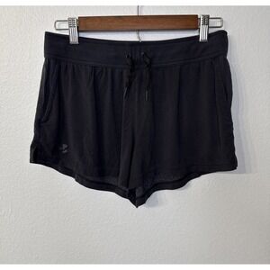 Under Armour UA athlete recovery sleepwear shorts women's small black Tom Brady